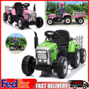 12V Electric Kids Tractor with Trailer Toddler Ride-On Car and Remote Control Magic Cars 1