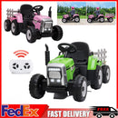 12V Electric Kids Tractor with Trailer Toddler Ride-On Car and Remote Control Magic Cars 10