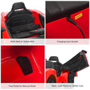 12V Red Electric Ride-On Vehicle for Kids with Lights and Remote Control Magic Cars 12