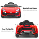 12V Red Electric Ride-On Vehicle for Kids with Lights and Remote Control Magic Cars 8