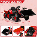 12V Kids Electric 3-in-1 Ride-On Vehicle Tractor Car with Trailer Toy Magic Cars Variant 0