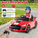 12V Licensed Ford Mustang Shelby GT500 Kids Ride-On Car with 2.4G Remote Control Magic Cars 2