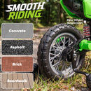 12V Electric Green Dirt Bike for Kids with Training Wheels Magic Cars 7