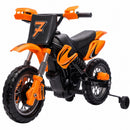 Electric 12V Orange Dirt Bike for Kids with Training Wheels Magic Cars 3