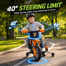 Electric 12V Orange Dirt Bike for Kids with Training Wheels Magic Cars 6
