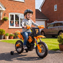 Electric 12V Orange Dirt Bike for Kids with Training Wheels Magic Cars 8
