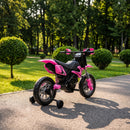 Pink Electric Dirt Bike for Kids with 12V Power and Training Wheels Magic Cars 10