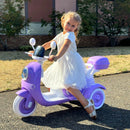 12V Electric 3-Wheel Kids Motorcycle Scooter Moped Toy with LED Lights for Girls Magic Cars 6