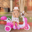 12V Electric 3-Wheel Kids Motorcycle Tricycle Scooter Toy with LED Lights for Girls Magic Cars 5