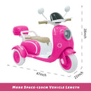 12V Electric 3-Wheel Kids Motorcycle Tricycle Scooter Toy with LED Lights for Girls Magic Cars 6
