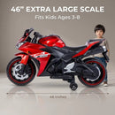 12V Ride-On Motorcycle for Kids with Training Wheels and Light-Up Wheels, Ages 3-6 Magic Cars 4