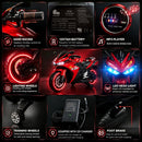 12V Ride-On Motorcycle for Kids with Training Wheels and Light-Up Wheels, Ages 3-6 Magic Cars 6