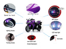 12V Purple Kids Ride-On Motorcycle Toy with Training Wheels, 1.8-3.2 mph, Ages 3-6 Magic Cars 2