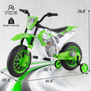 12V Children's Motorcycle with Training Wheels, Spring Suspension, Dual Motors, and Gentle Start Magic Cars 1