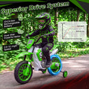 12V Children's Motorcycle with Training Wheels, Spring Suspension, Dual Motors, and Gentle Start Magic Cars 4