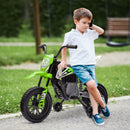 12V Kids Motorcycle with Twist Grip Throttle and Rear Suspension in Green Magic Cars 0