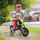 12V Kids Motorcycle with Twist Grip Throttle and Rear Suspension Green Magic Cars 8