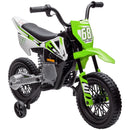 12V Kids Motorcycle with Twist Grip Throttle and Rear Suspension Green Magic Cars Variant 0