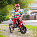 12V Kids Motorcycle with Twist Grip Throttle and Rear Suspension Red Magic Cars 8