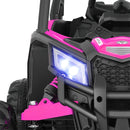 12V Pink Electric Off-Road UTV for Kids with Music, Remote Control, and LED Lights Magic Cars 12