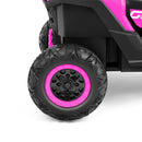 12V Pink Electric Off-Road UTV for Kids with Music, Remote Control, and LED Lights Magic Cars 17