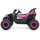 12V Pink Electric Off-Road UTV for Kids with Music, Remote Control, and LED Lights Magic Cars 22