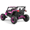 12V Pink Electric Off-Road UTV for Kids with Music, Remote Control, and LED Lights Magic Cars 23