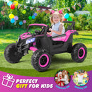 12V Pink Electric Off-Road UTV for Kids with Music, Remote Control, and LED Lights Magic Cars 9