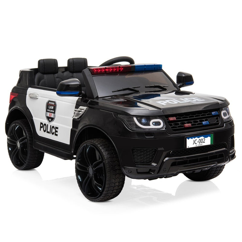 12V Kids Police Ride On Car Electric Cars 2.4G Remote Control, LED ...