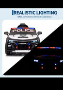 12V Police Ride-On Car for Kids with Remote Control, 3 Speed Settings, Lights and Sounds for Ages 3-8 Magic Cars 5