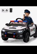 12V Police Ride-On Car for Kids with Remote Control, 3 Speed Settings, Lights and Sounds for Ages 3-8 Magic Cars Variant 0