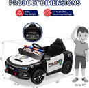 12V Police Ride-On Car for Kids with Parental Remote Control and Dual 35W Motors Magic Cars 4