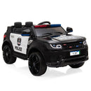 12V Kids Police Ride-On SUV Car Toy with 3 Speeds, Lights, Music, and Remote Control Magic Cars 13