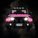 12V Pink Kids Remote Control Riding Truck Car with LED Lights Magic Cars 1