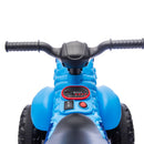 12V Children's Dinosaur-Themed Ride-On ATV with Music and LED Lights in Blue Magic Cars 3