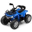 12V Electric Kids Ride-On ATV 4 Wheeler Quad with 2 Speeds, MP3, and Headlights - Blue Magic Cars 0