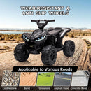 12V Electric Kids Ride-On 4 Wheeler ATV Quad Vehicle with Remote Control and Headlight Black Magic Cars 6