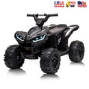 12V Electric Kids Ride-On 4 Wheeler ATV Quad Vehicle with Remote Control and Headlight Black Magic Cars Variant 0