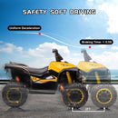 12V Kids Electric Ride-On 4 Wheeler ATV Quad Vehicle with Remote Control and Headlight Yellow Magic Cars 2