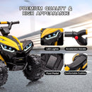 12V Kids Electric Ride-On 4 Wheeler ATV Quad Vehicle with Remote Control and Headlight Yellow Magic Cars 4