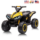 12V Kids Electric Ride-On 4 Wheeler ATV Quad Vehicle with Remote Control and Headlight Yellow Magic Cars Variant 0