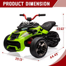 12V Electric 3-Wheel Ride-On ATV for Toddlers, Battery Powered Kids Car Toy Magic Cars 12