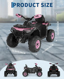 12V Electric Quad Car for Kids with Remote Control, 3 Speeds, Bluetooth, and LED Music Magic Cars 8