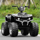 12V Kids Ride-On ATV with LED Lights and Treaded Tires, Black Magic Cars 3