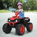 12V Kids Ride-On ATV with LED Lights and Treaded Tires - Red Magic Cars 2