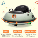 12V Kids Electric Ride-On Bumper Car with 360-Degree Spin and Remote Control for Toddlers Magic Cars 12