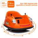 12V Kids Ride-On Bumper Car with 360° Spinning, Electric Remote Control, LED Lights, and Music Magic Cars 2