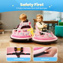 12V Kids Electric Ride-On Bumper Car with 360-Degree Spin, Remote Control, and LED Lights Magic Cars 3