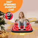 12V Kids Electric Ride-On Bumper Car with 360° Spinning, Remote Control, and MP3 Player Magic Cars 4