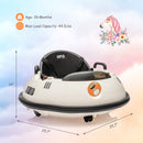 12V Electric Kids Ride-On Bumper Car with Remote Control for Toddlers Magic Cars 17